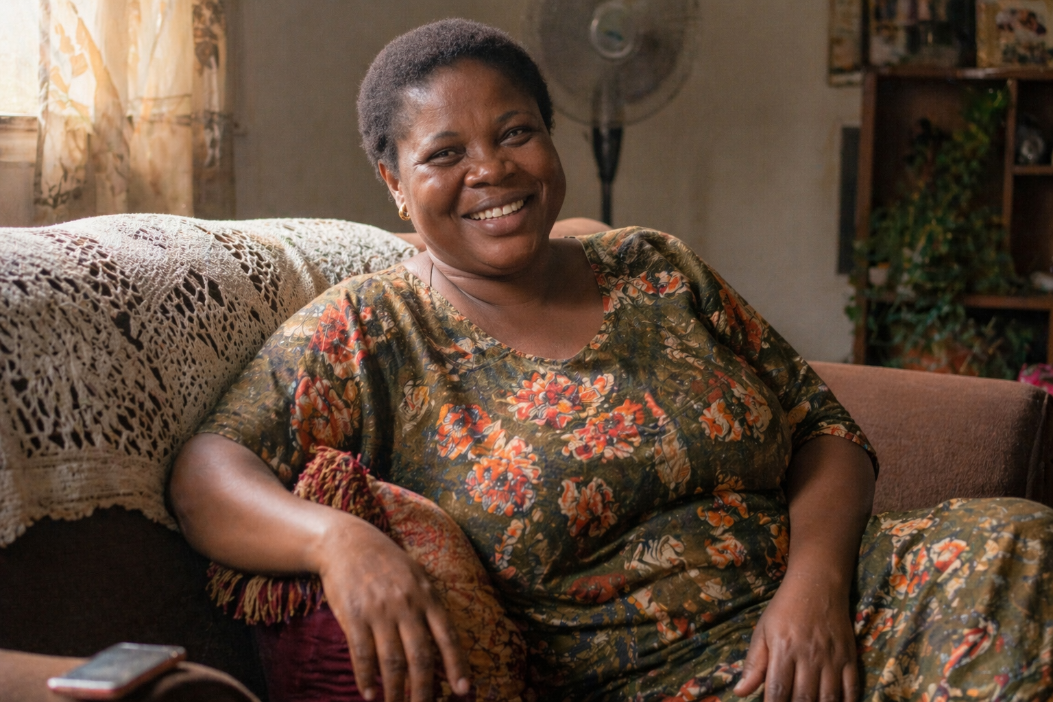 Adaeze at home in Lagos